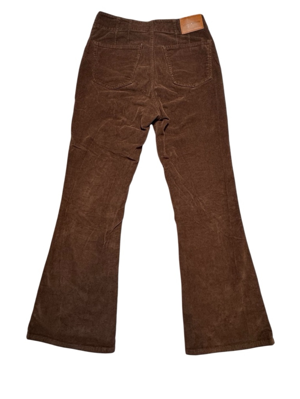 Lucky Brand Stevie High Rise Corduroy Flare Pants Brown Women’s Sz 12/31R - Picture 2 of 14